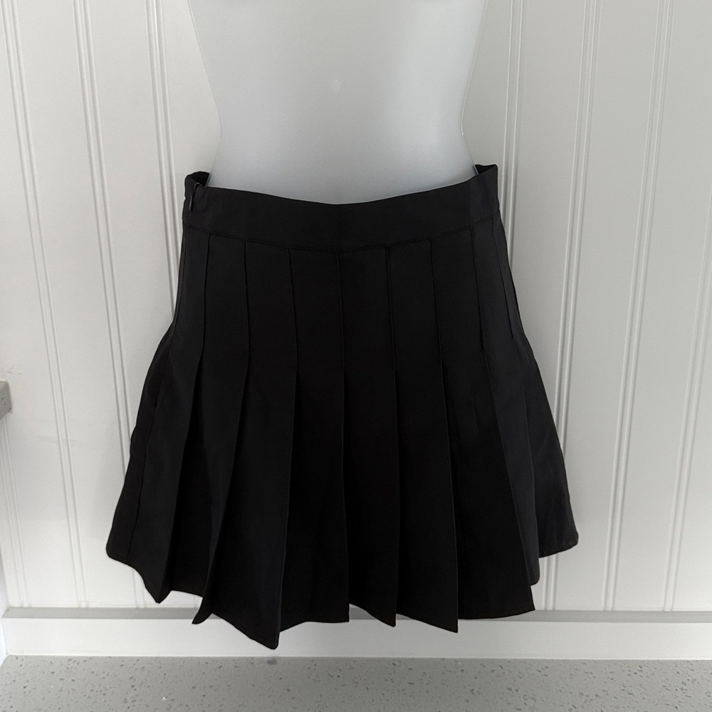 NWT CIDER BLACK PLEATED SKORT SKIRT SIZE SPORTY ATHLEISURE WOMEN'S SMALL